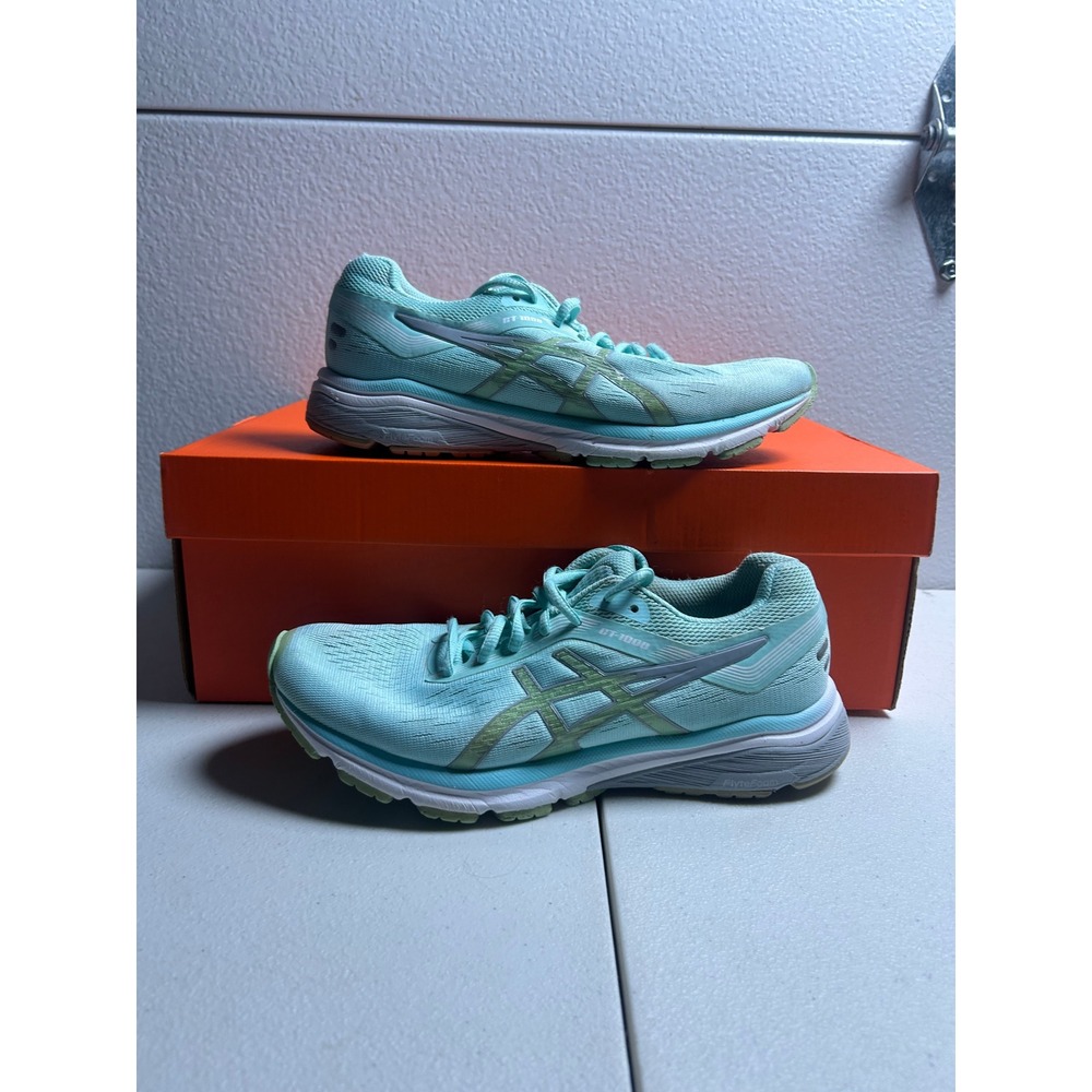 ASICS GT-1000 10 Running Aqua Blue Size 8.5 Womens #2957